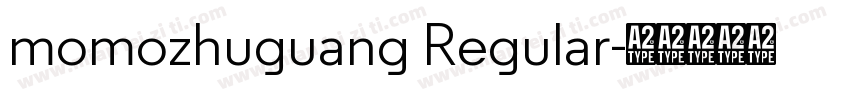 momozhuguang Regular字体转换